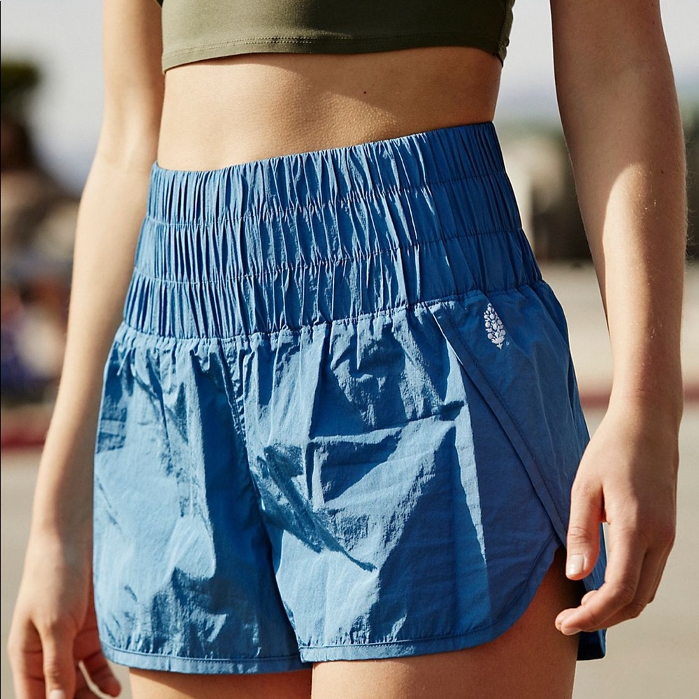 !Free People Blue Athletic Shorts